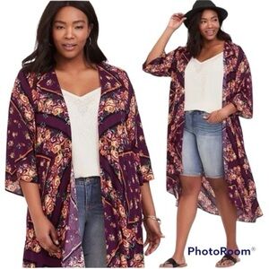 Torrid Scarf Print Kimono